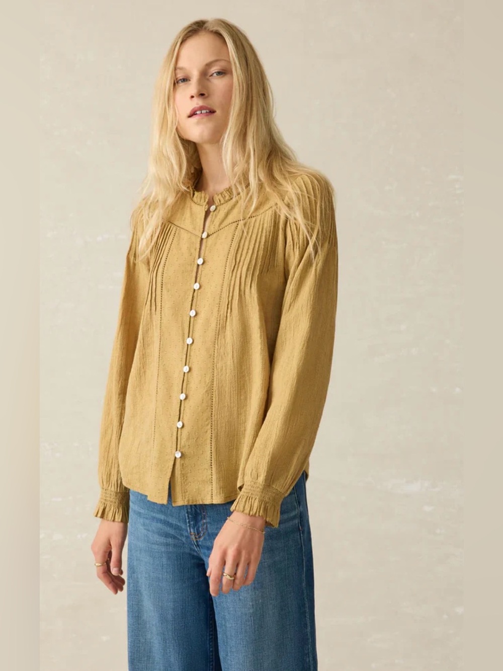 NWT Faherty Lily Blouse